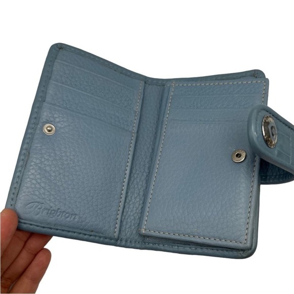 BRIGHTON Blue Heart Small Canvas Wallet - Picture 3 of 7